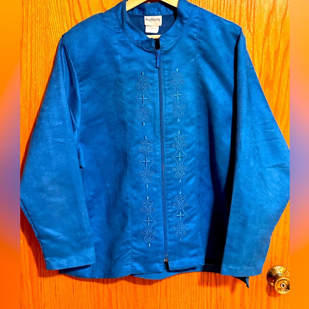 BonWorth 90s vintage‎ full zip womens large suit jacket